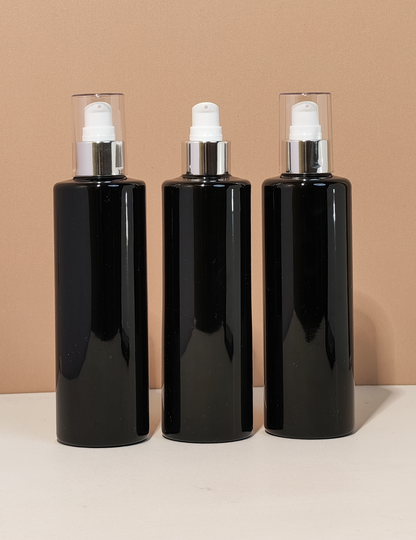 250Ml Tall Pet Bottle With Silver Treatment Pump