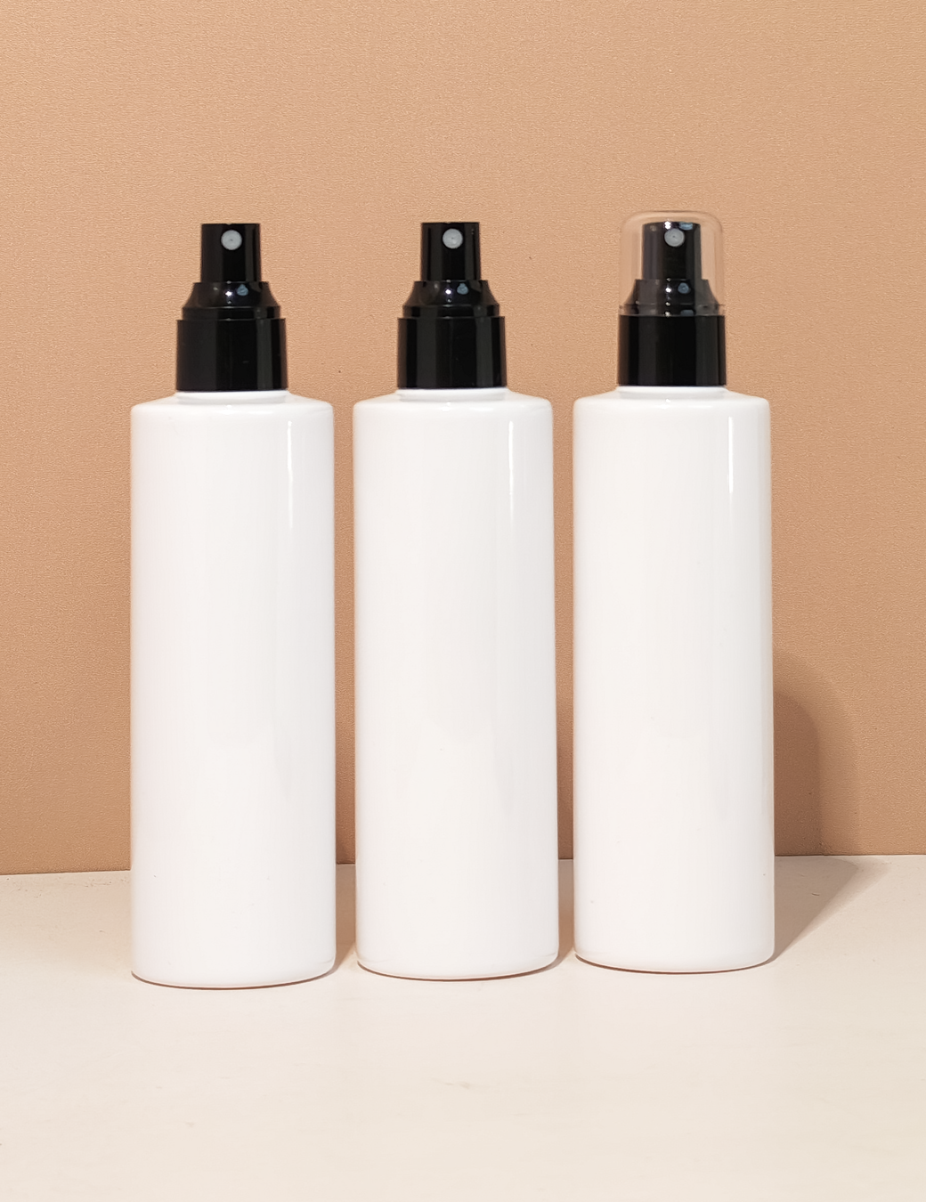 250Ml Tall Pet Bottle With Black Mist Spray