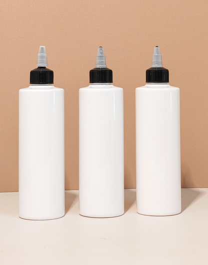 250Ml Tall Pet Bottle With Black Applicator With Clear Top