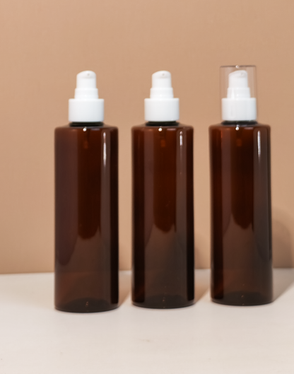 250Ml Tall Pet Bottle With White Treatment Pump