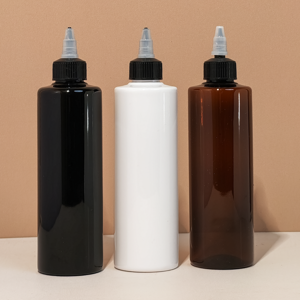 250Ml Tall Pet Bottle With Black Applicator With Clear Top