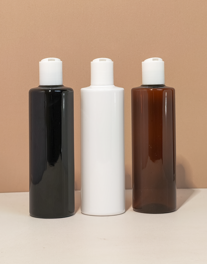 250Ml Tall Pet Bottle With White Press Cap