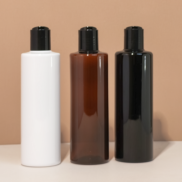 250Ml Tall Pet Bottle With Black Press Cap