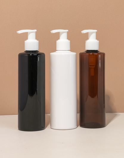 250Ml Tall Pet Bottle With Old White Lotion Pump