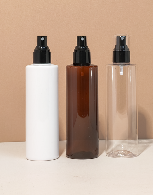 250Ml Tall Pet Bottle With Black Mist Spray