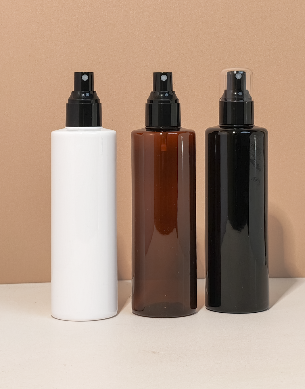 250Ml Tall Pet Bottle With Black Mist Spray