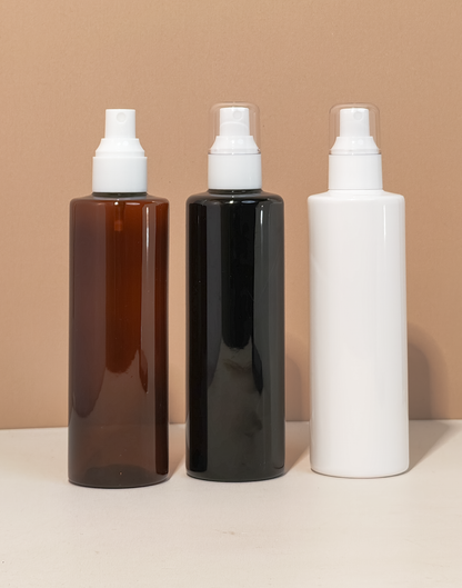 250Ml Tall Pet Bottle With White Mist Spray