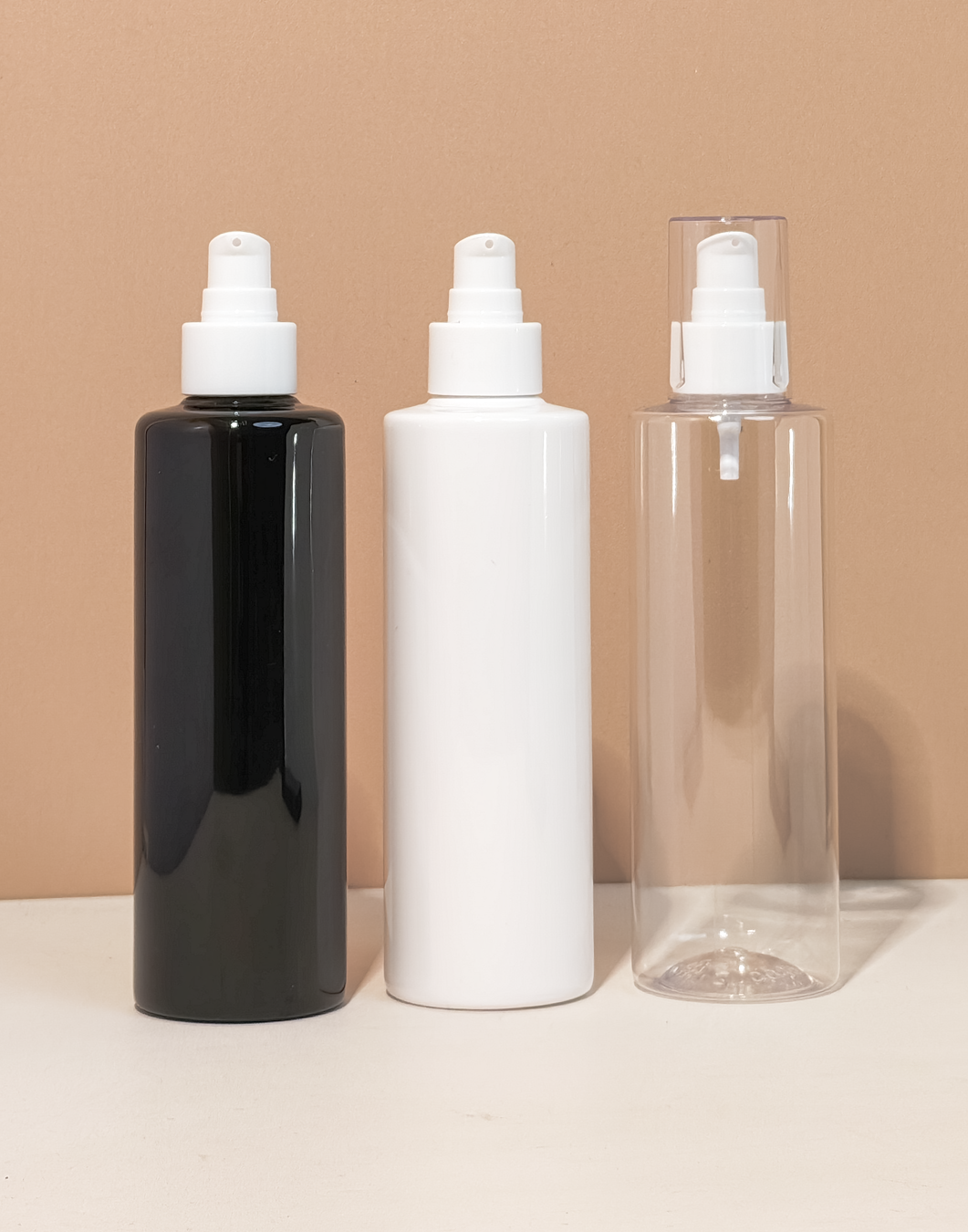 250Ml Tall Pet Bottle With White Treatment Pump