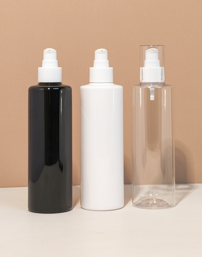 250Ml Tall Pet Bottle With White Treatment Pump